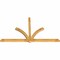 Ekena Millwork Redmond Rough Sawn Timber Gable Bracket, Western Red Cedar, 108"W x 63"H x 4"D x 4"F, 14/12 Pitch GBW108X63X0404RED00RWR - alternate 2